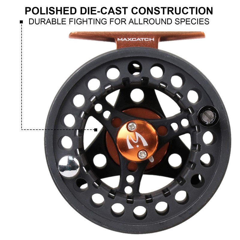 MAXIMUMCATCH Maxcatch ECO Fly Reel Large Arbor with Diecast Aluminum