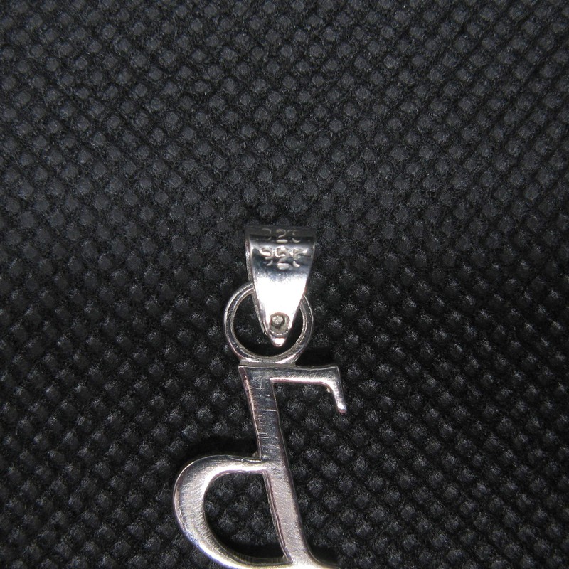 R001450 Pendant Charm Letter Cyrillian Solid Genuine Hallmarked 925 Sterling