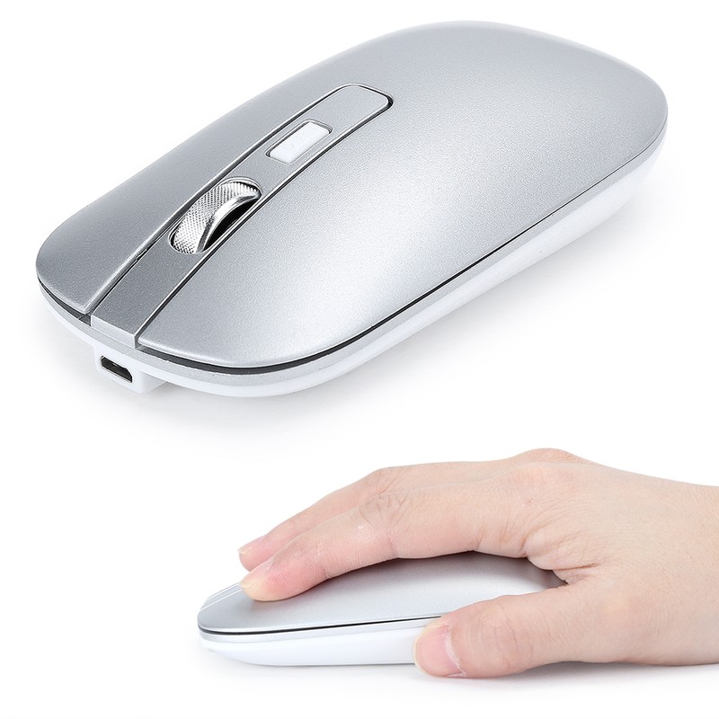 HXSJ Wireless Mouse DualMode Rechargeable for Bluetooth 5.1 Office Game
