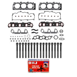 DNJ HGB4142 Cylinder Head Gasket Set with Head Bolt Kit for 1991-1995 Ford Mazda Aerostar B3000 Ranger 3.0L V6 12V OHV 2986cc