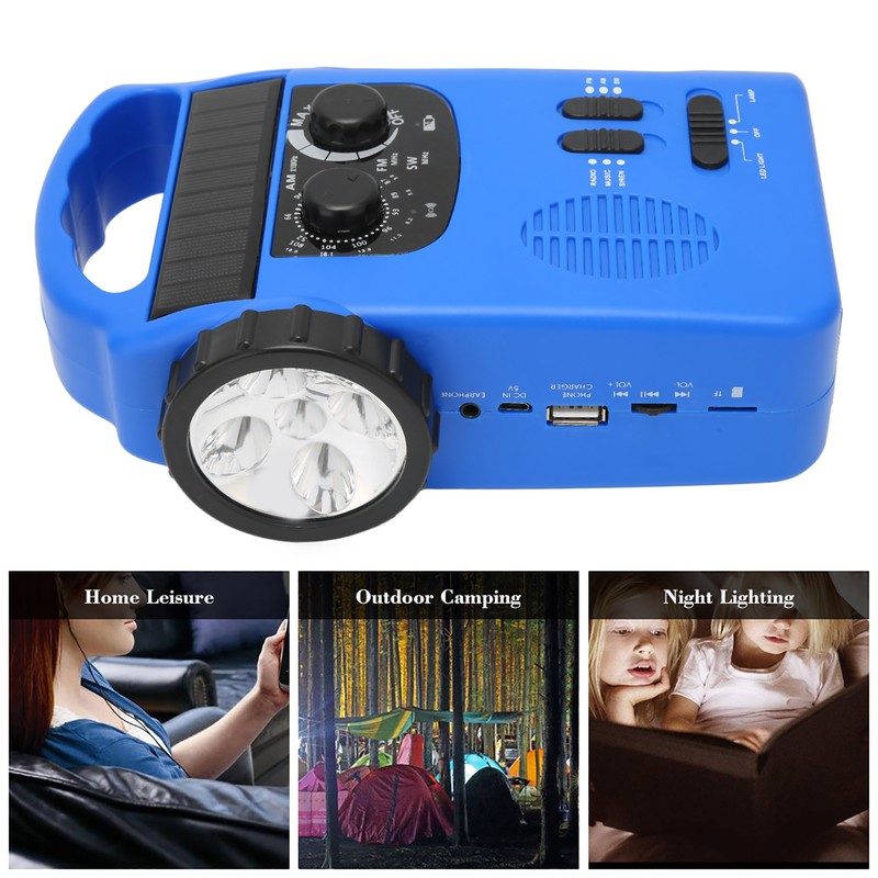 Hand Crank Solar Radio AM FM SW Emergency Radio with