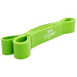C.P.Sports Resistance Band - Resistance Bands/Fitness Bands Made of 100% Latex | Elastic Band for Sports, Fitness, Gymnastics, Yoga, Strength Training, Pull Up/Pull-Ups, Ideal for Home Gym | Green