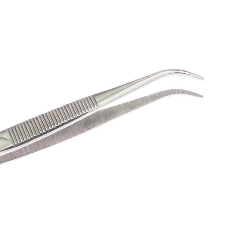 SE 3.5" Stainless Steel Curved Splinter Tweezers - 517TW