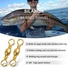 Fishing Barrel Swivels Saltwater Swivel - 60pcs-120pcs Copper Fish Swivels
