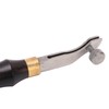 Leather Creaser 0.5mm Regulable Screw Ebony Handle Arc Design Stainless