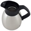 Helios Enduro Push Stainless Steel Vacuum Jug 0.6 Litre, Metallic