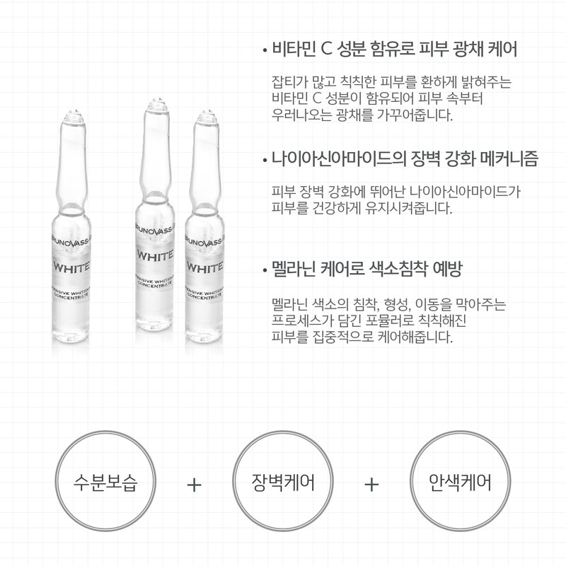 Bruno Vasari White Intensive Whitening Ampoule 2mlx10 Anti-pigmentation whitening water