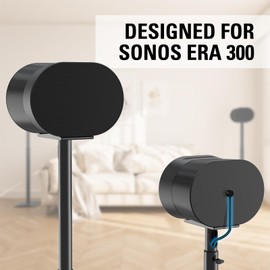 Mounting Dream Speaker Stands for Sonos Era 300, Height Adjustable Up to 42.4'', Set of 2 Surround Sound Speaker Stand with Cable Management for Sonos Era 300 Wireless Speaker,13.2 LBS Loading MD5416