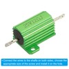 PATIKIL 25 W 12 Ohm Aluminium Casing Wire Wound Resistor,