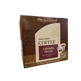 Harry & David Coffee Single Serve Cups for Keurig K-Cups Brewers 18 Count (Caramel Pecan)