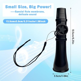 Kazoo for Children and Adults, Professional Kazoo, Kazoo Musical Instrument with Lanyard, Lightweight, Non-Slip, Reusable Whistle for Accompaniment, Excursions, Parties and All Ages