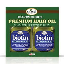 Difeel Biotin Premium Hair Oil 7.1 oz. 2-PACK GIFT SET