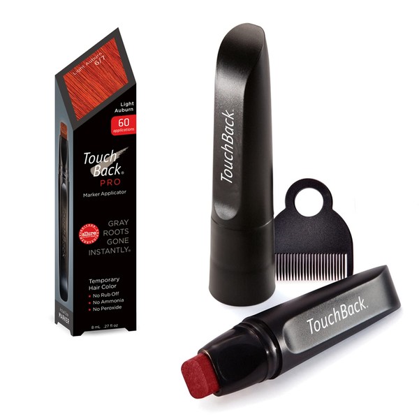 TouchBack PRO Gray Root Touch Up Marker Applicator - Real Hair Color Light Auburn