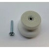 1-1/4" White Porcelain Round Knob handle pull drawer desk cabinet