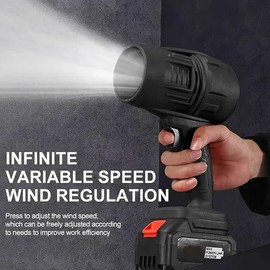 Electric Cordless Leaf Blower, Handheld Leaf Blower, Turbo Jet Wind Lightweight Leaf Blowers for Patio Cleaning, Lawn Care, Car Dryer Blowing Leaves and Dust, Tool Case Included