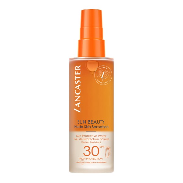 Lancaster Sun Beauty Sun Protective Water SPF30 150ml | Invisible Sunscreen For Body | Broad Spectrum Sun Protection