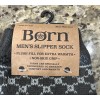 Born BØRN Men’s Slip Resistant Sherpa Lined Slipper Socks Shoe