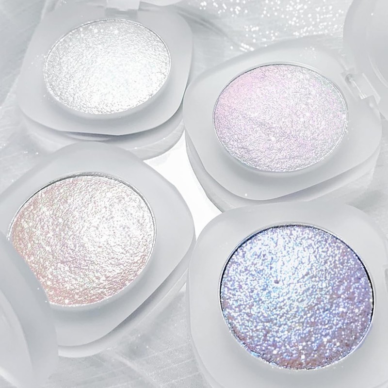 Diamond Highlight Powder, 4 Colors, Highlight, Luminizer, Sparkle, 3D, Pearl,