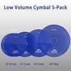 EASTROCK Cymbal Set Low Volume Cymbal Pack Cymbal Set With