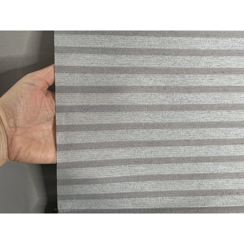 Easyfix Magnetic Roller Blind Horizontal Stripes Decorative Grey 60 x