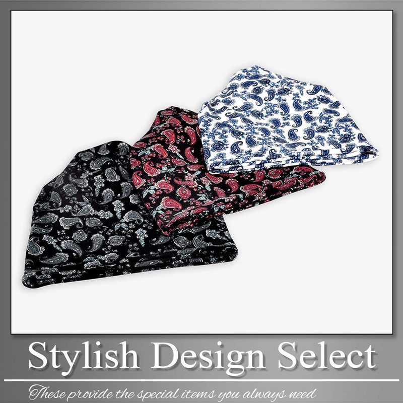 BUZZxSELECTION CAP181 Knit Hat, Paisley Pattern, 2-Way Cap, Men's, Women's,