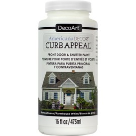 DecoArt Americana Curb Appeal Paint, Farmhouse White, 15.74 x 6.98 x 6.98 cm