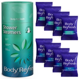 BodyRefresh Shower Steamers - 8 Pack Shower Bombs with Essential Oils Mint Eucalyptus Scent, Self Care Birthday Gifts for Women Men Mom, Gifts for Her, Mothers Day Gifts for Wife Mom from Daughter