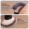 MAANGE Brochas para Maquillaje Profesional, 4 Brochas Maquillaje de Doble