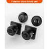 Haidms Entry Black Door Knobs and Deadbolt Combo Set, Keyed