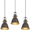 COTTMIC Bronze Pendant Lights Kitchen Island 3 Pack, Vintage Pendant