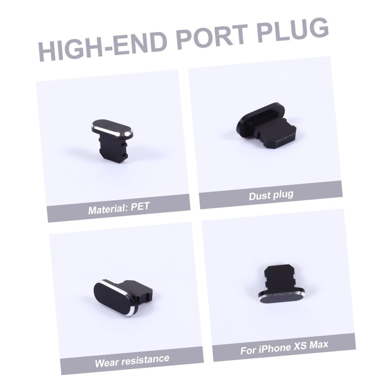 jojofuny 3sets Charging Port Plugs Stoppers Compatible Xs Max Dust