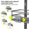 Orimade Over the Door Shower Caddy Adjustable 3 Tier Dark