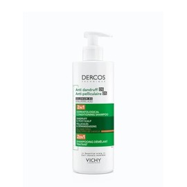 Vichy Dercos Anti-Dandruff and Anti-Itch 2in1 Dermatological Conditioning Shampoo, Treats and Protects Against Dandruff,​ 390ml