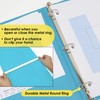 BAZIC 3 Ring Binder 1/2" Economy View Binders Organizer -
