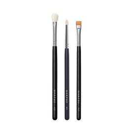 Morphe Definition Eye Makeup Brush Trio - Eyeshadow Brush Set for Blending, Precision and Definition - Includes M431, M432, M433 - For Cream or Powder Eyeshadow and Eyeliner (3 Count)