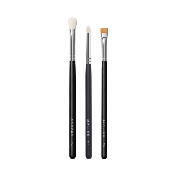 Morphe Definition Eye Makeup Brush Trio - Eyeshadow Brush Set