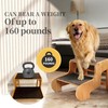 Extra Wide Dog Stairs for Large Dogs, 3-Step,Supports Up to