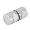 Nimoa Shower Door Knob, Aluminum Alloy Chrome-Plated Pull Handle Knob