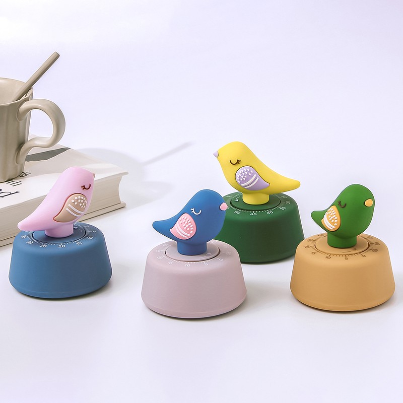 Cute Cartoon Bird Timer Kitchen Alarm Timer Time Management Tool