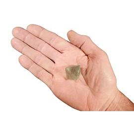 Rock Your Chakra Fluorite Octahedron Crystal 1" Raw Rocks and Minerals Heart Chakra Healing Crystals and Stones