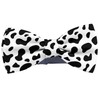 KAWAMOUSE Adjustable Pre-tied bow tie for Men (Animal Print Dalmatians