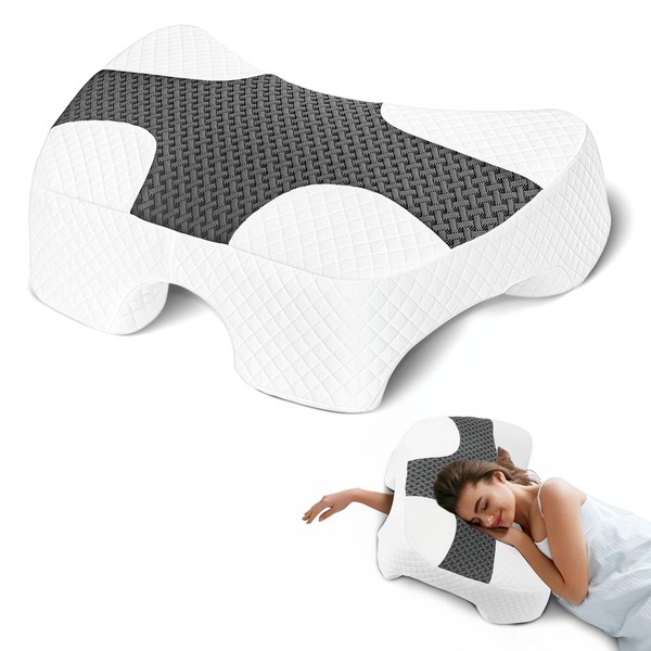 Eliteguard Side Sleeper Pillow with Arm Hole, Shoulder Relief System,