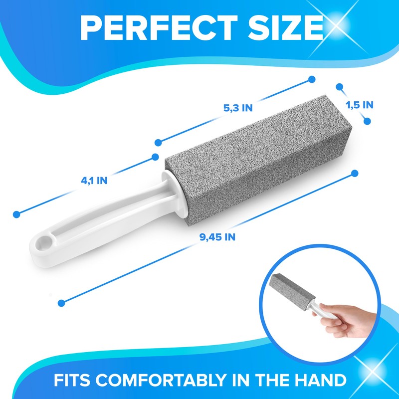 DISIWENE Pumice Cleaning Stone with Handle Toilet Bowl Cleaner Hard
