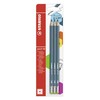 Hexagonal Graphite Pencil with Eraser - STABILO pencil 160 -