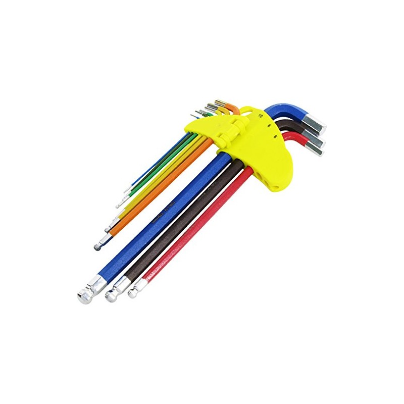 KENOH Color Ball Point Hex Wrench Set, 9-Piece Set, EX
