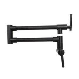 Sonhomay Pot Filler Faucet, Wall Faucet Stretchable Double Joint Swing Arm Pot Filler, Swivel Folding Retractable Rotary Stretch Basin Sink Tap Kitchen Faucet for Home & Commercial