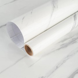 Magielif Marble Contact Paper Marble Jazz White Waterproof Peel and Stick Wallpaper for Kitchen Countertop 15.75x118.11inches