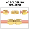 ChillWaves Brass Flare Tube Fittings, SAE 45 Degree 1/2" Flare