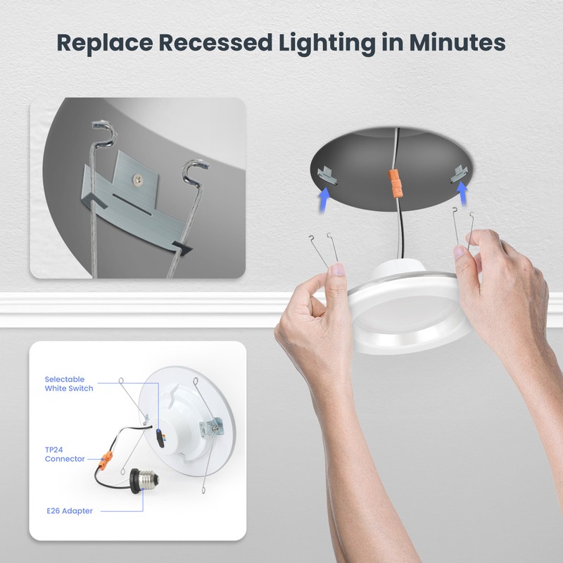 Feit Electric 5-6" LED Recessed Downlight with Night Light Mode,