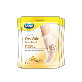 Scholl Foot Mask Triple Oil, Six Pairs, One Size